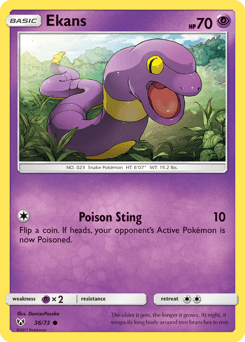 Ekans Shining Legends card