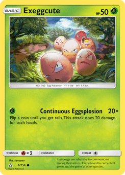 Exeggcute Ultra Prism card