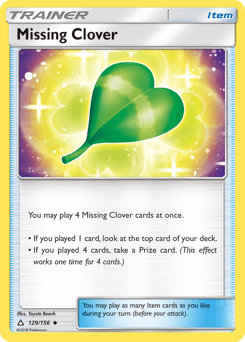 Missing Clover Ultra Prism card