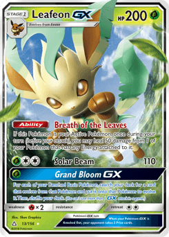 Leafeon-GX Ultra Prism card