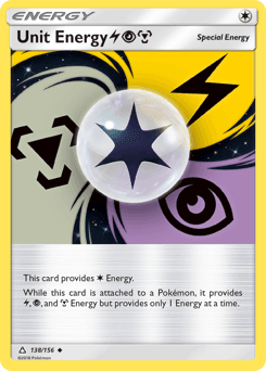 Unit Energy LightningPsychicMetal Ultra Prism card