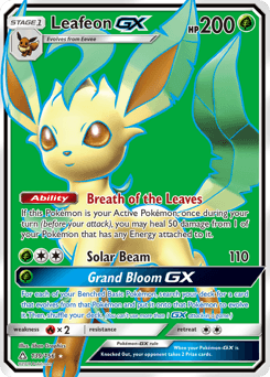 Leafeon-GX Ultra Prism card