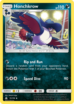Honchkrow Ultra Prism card