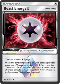 Beast Energy ◇ Forbidden Light card