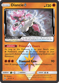 Diancie ◇ Forbidden Light card
