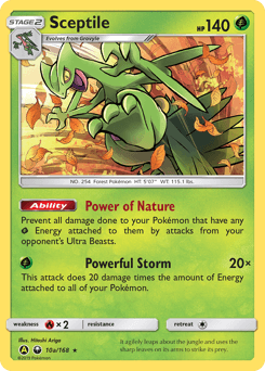 Sceptile Celestial Storm card