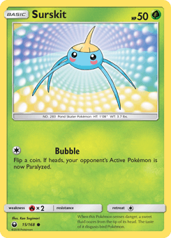 Surskit Celestial Storm card