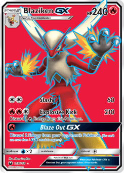 Blaziken-GX Celestial Storm card