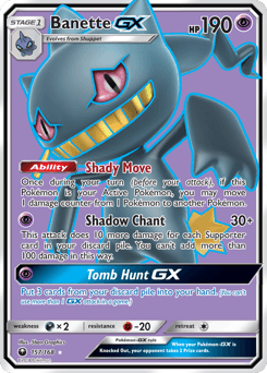 Banette-GX Celestial Storm card