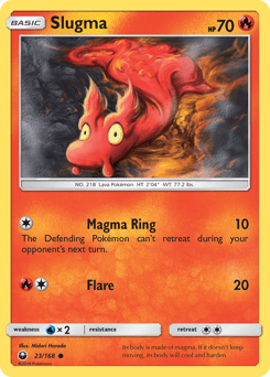 Slugma Celestial Storm card
