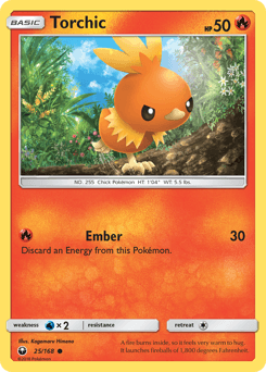 Torchic Celestial Storm card