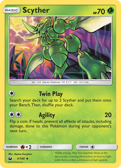 Scyther Celestial Storm card