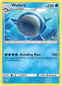 Wailord Celestial Storm card