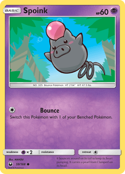 Spoink Celestial Storm card