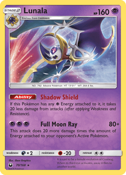 Lunala Celestial Storm card