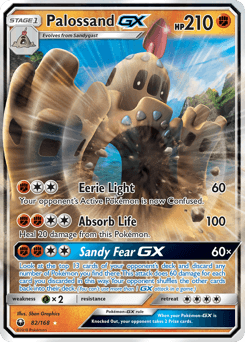 Palossand-GX Celestial Storm card