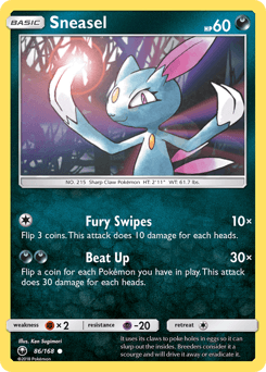 Sneasel Celestial Storm card