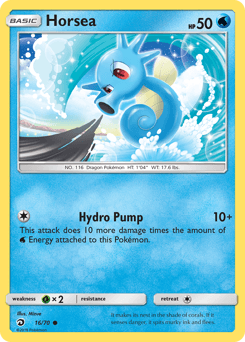 Horsea Dragon Majesty card