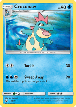 Croconaw Dragon Majesty card
