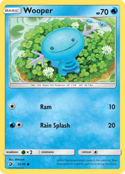 Wooper Dragon Majesty card