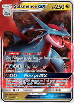 Salamence-GX Dragon Majesty card