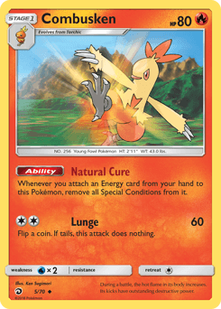 Combusken Dragon Majesty card