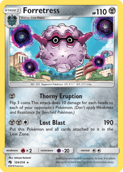 Forretress Lost Thunder card
