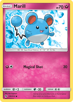 Marill Lost Thunder card