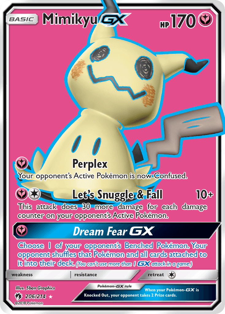 Mimikyu-GX Lost Thunder card