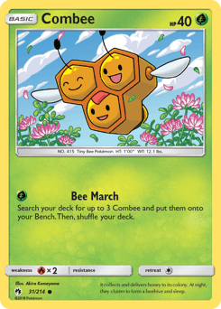 Combee Lost Thunder card