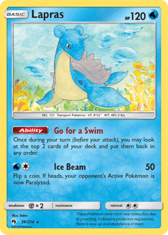 Lapras Lost Thunder card