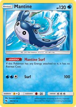 Mantine Lost Thunder card