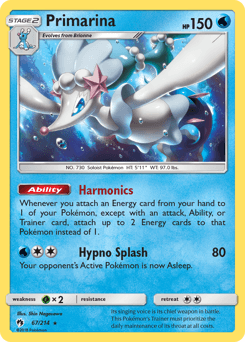 Primarina Lost Thunder card