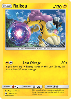 Raikou Lost Thunder card