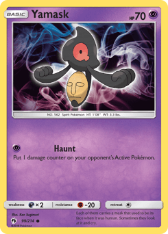 Yamask Lost Thunder card