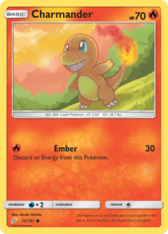 Charmander Team Up card