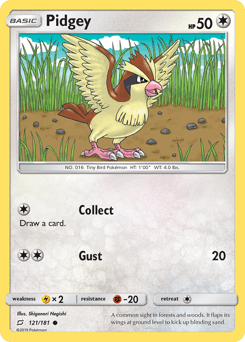 Pidgey Team Up card