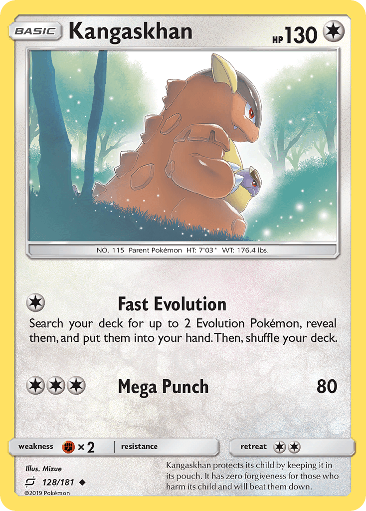 Kangaskhan Team Up card