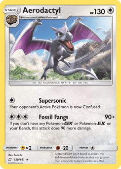 Aerodactyl Team Up card