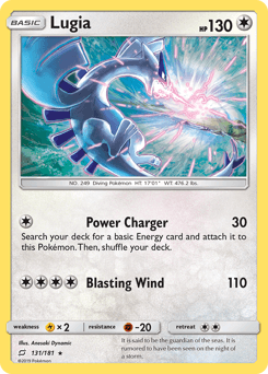 Lugia Team Up card