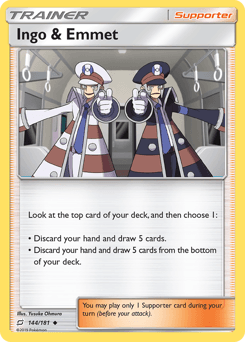Ingo & Emmet Team Up card