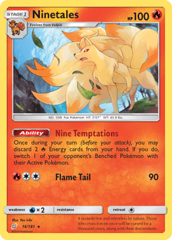 Ninetales Team Up card