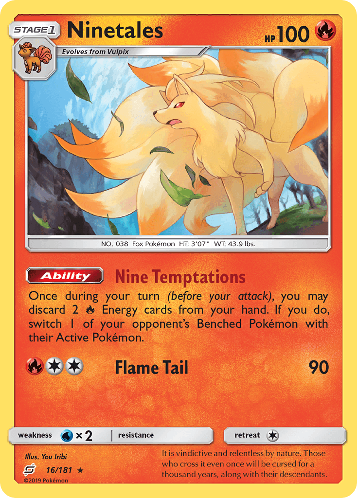 Ninetales Team Up card
