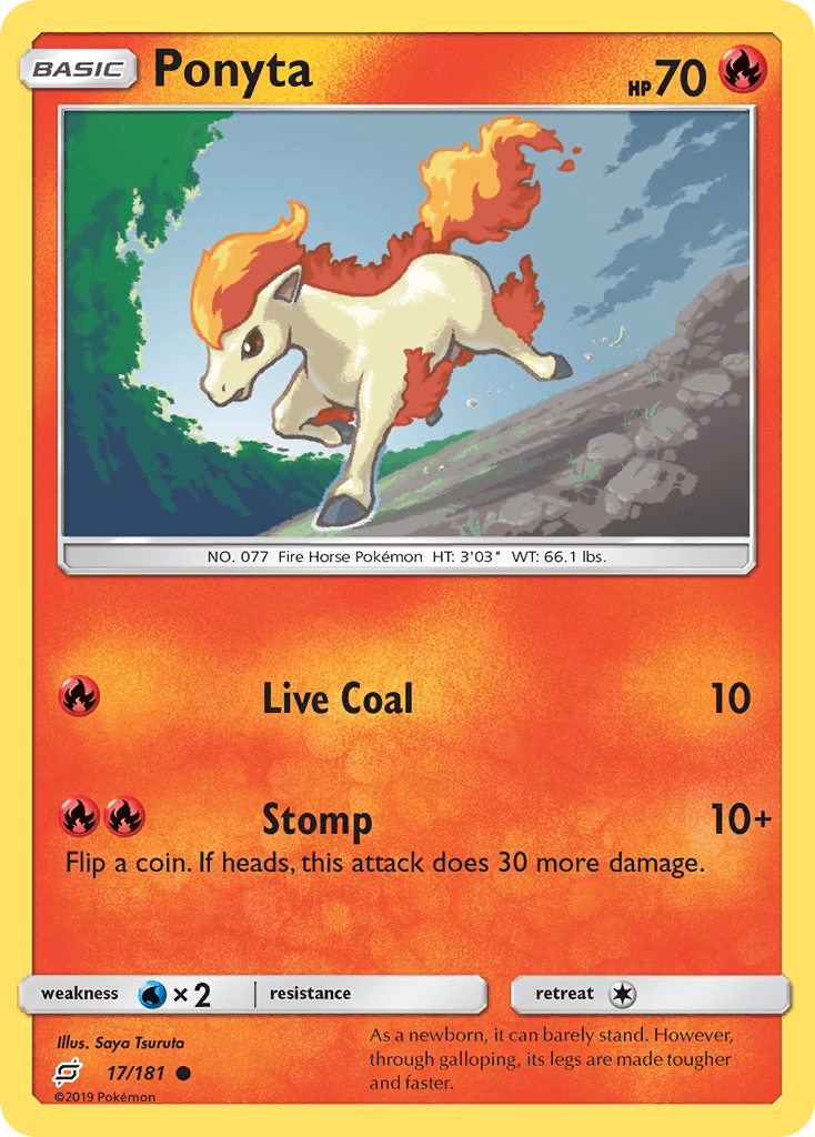 Ponyta Team Up card