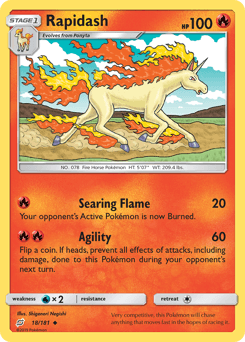 Rapidash Team Up card