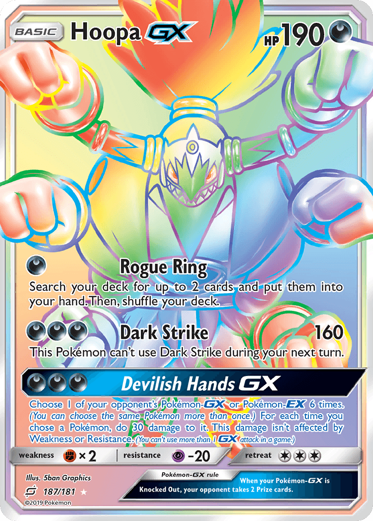 Hoopa-GX Team Up card