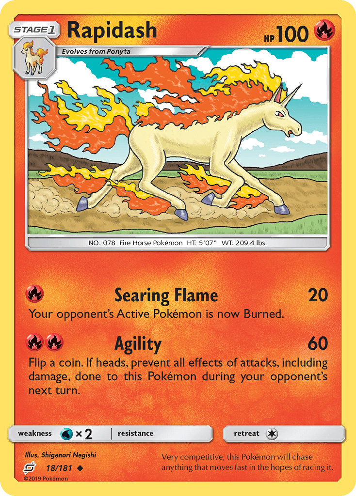 Rapidash Team Up card