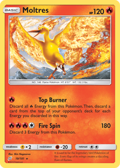 Moltres Team Up card