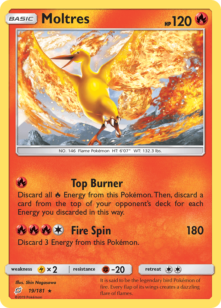 Moltres Team Up card