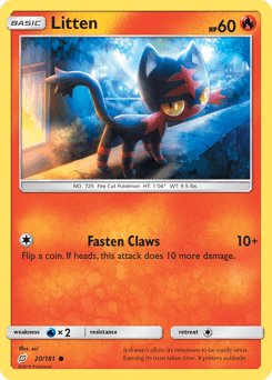 Litten Team Up card